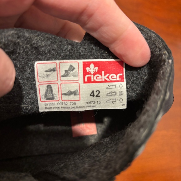 Rieker Women's Ankle Booties Black Size 42 US 10 - Picture 8 of 9